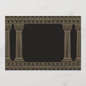 Griechische Geburtstagspartei mit benutzerdefinier Einladung (Rückseite)