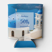 Griechische Geburtstagspartei personalisiert Dosenkühler (Vorderseite)