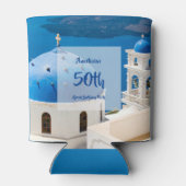 Griechische Geburtstagspartei personalisiert Dosenkühler (Rückseite)