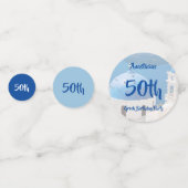 Griechische Geburtstagspartei personalisiert Konfetti (Vorderseiten)