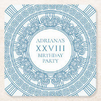 Griechische Geburtstagsparty mit blauen Elementen