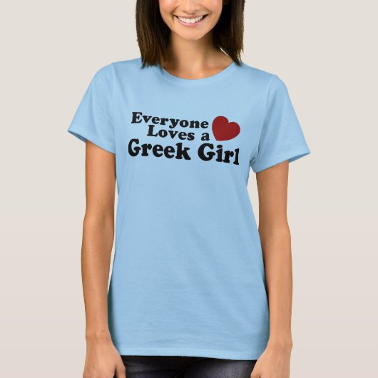 Griechische Girl T-Shirt (Vorderseite)