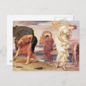 Griechische Girls sammeln Kies - Frederic Leighton Postkarte (Vorne/Hinten)