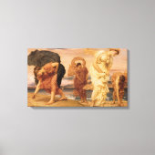 Griechische Girls sammeln Kieselsteine von Lord Le Leinwanddruck (Vorderseite)