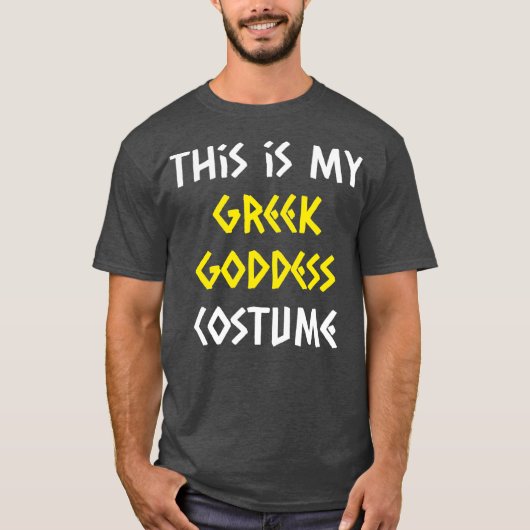 Griechische Goddess-Kostüm Halloween Mythology Laz T-Shirt (Vorderseite)
