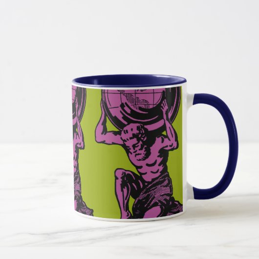 Griechische Gott-Atlas-Tasse Tasse (Rechts)