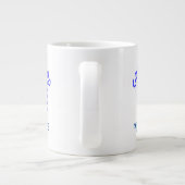 Griechische Gotteflagge Personalisiert Jumbo-Tasse (Rückseite)