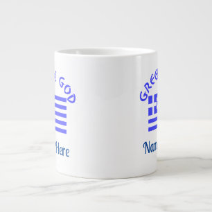 Griechische Gotteflagge Personalisiert Jumbo-Tasse