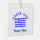 Griechische Gotteflagge Personalisiert Keramikornament (Rechts)