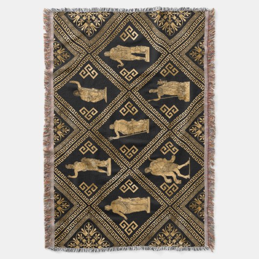 Griechische Gottheiten und Meander-Schlüsseldekora Decke (Vorderseite Vertikal)