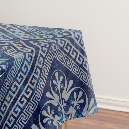 Griechische Gottheiten und Meander-Schlüsseldekora Tischdecke (Beispiel)