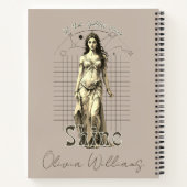 Griechische Göttin anpassbar Notizblock (Rückseite)