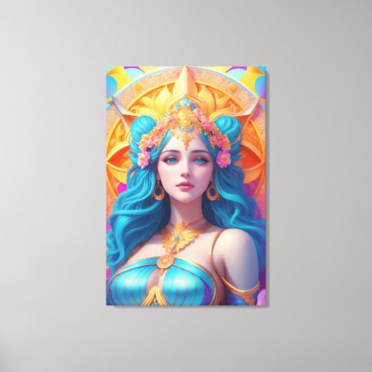 Griechische Göttin Aphrodite in ihrem Splendor Leinwanddruck (Vorderseite)