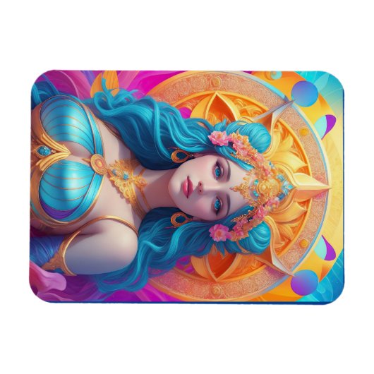 Griechische Göttin Aphrodite in ihrem Splendor Magnet (Horizontal)