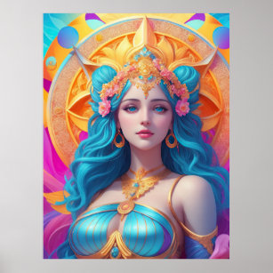 Griechische Göttin Aphrodite in ihrem Splendor Poster
