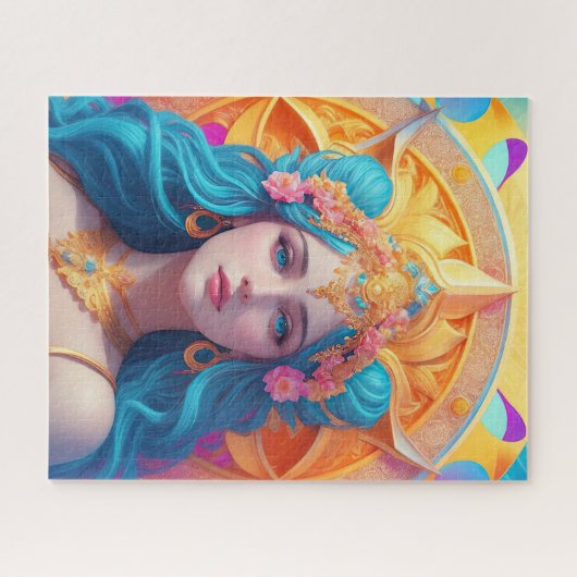 Griechische Göttin Aphrodite in ihrem Splendor Puzzle (Horizontal)