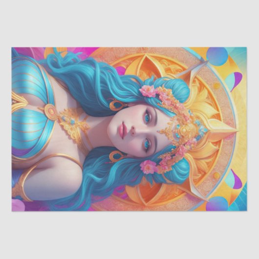 Griechische Göttin Aphrodite in ihrem Splendor Seidenpapier (Vorderseite)