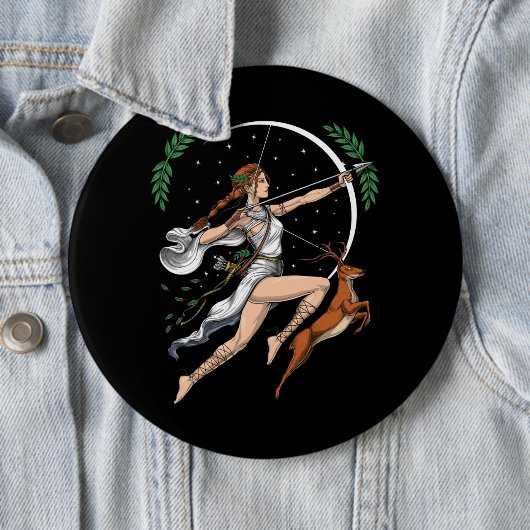 Griechische Göttin Artemis Button (Beispiel)