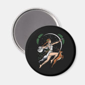 Griechische Göttin Artemis Magnet (Vorderseite/Rückseite)