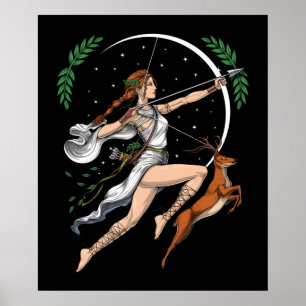 Griechische Göttin Artemis Poster