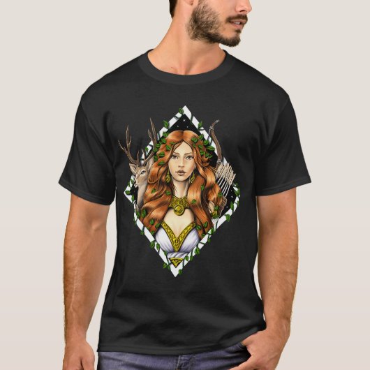Griechische Göttin Artemis T-Shirt (Vorderseite)