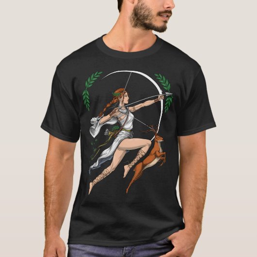 Griechische Göttin Artemis T-Shirt (Vorderseite)