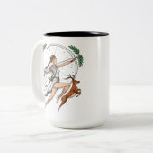 Griechische Göttin Artemis Zweifarbige Tasse (Vorderseite Links)