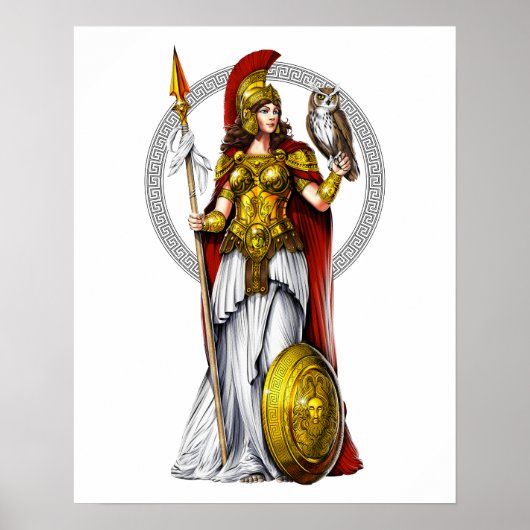 Griechische Göttin Athena Poster (Vorne)