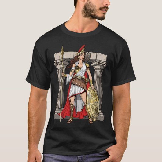 Griechische Göttin Athene T-Shirt (Vorderseite)