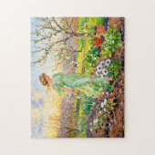 Griechische Göttin Chloris Frühlingsgarten Puzzle (Vertikal)