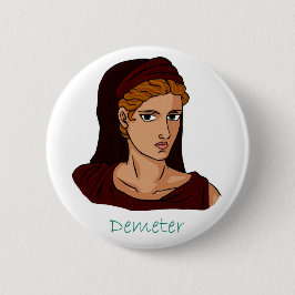 Griechische Göttin - Demeter-Abzeichen Button