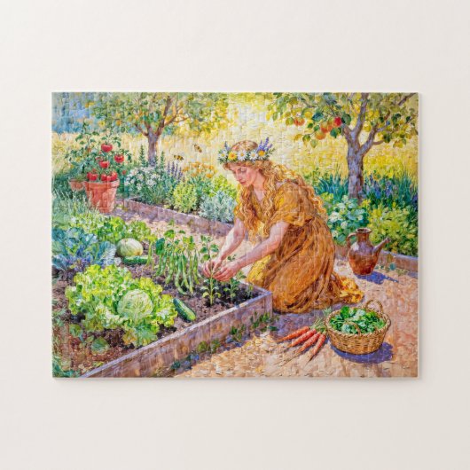Griechische Göttin Demeter Ernte Garten Puzzle (Horizontal)