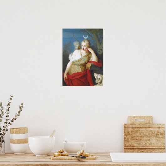 Griechische Göttin Diana der Jagd Poster (Küche)