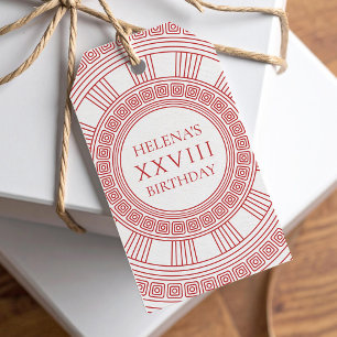 Griechische Göttin Geburtstagsfeier pink Geschenkanhänger