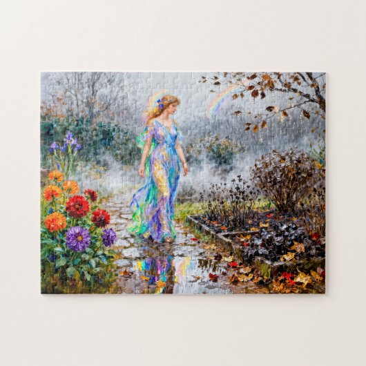 Griechische Göttin Iris Novemberregen Puzzle (Horizontal)