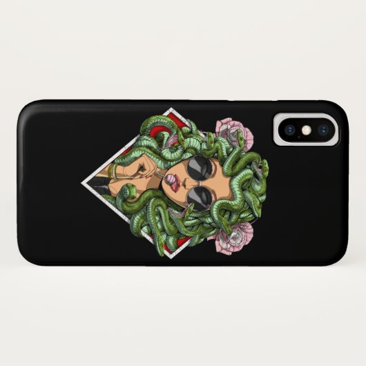 Griechische Göttin Medusa Case-Mate iPhone Hülle (Rückseite (Horizontal))