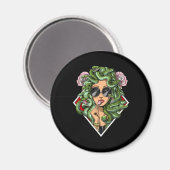 Griechische Göttin Medusa Magnet (Vorderseite/Rückseite)