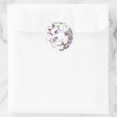 Griechische Göttin mit zwei Gesichtern Runder Aufkleber (Tasche)