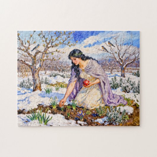 Griechische Göttin Persephone Früher Frühling Puzzle (Horizontal)