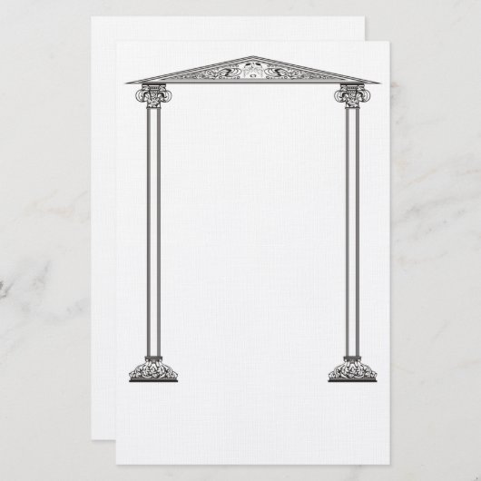 griechische Grenzgestation Briefpapier (Vorne/Hinten)