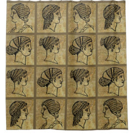 Griechische griechische Frauen-alter antiker Duschvorhang