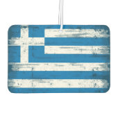 Griechische Grunge-Fahne Autolufterfrischer (Rückseite)