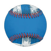 Griechische Grunge-Flagge Baseball (Rückseite)