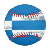 Griechische Grunge-Flagge Baseball (Vorderseite)