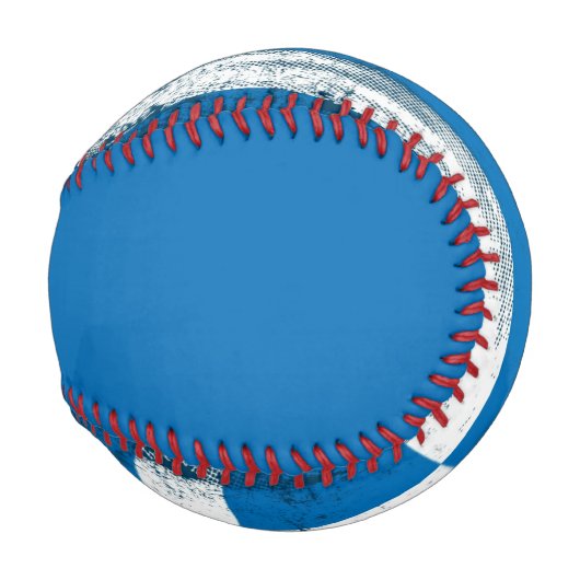 Griechische Grunge-Flagge Baseball (Rückseite Links)