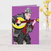 Griechische Grußkarte / Happy Birthday - Macedρyla Karte (Gelbe Blume)