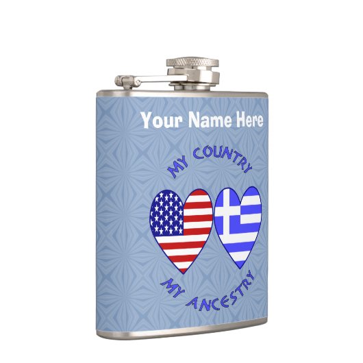 Griechische Herkunft USA Flachmann (Rechts)