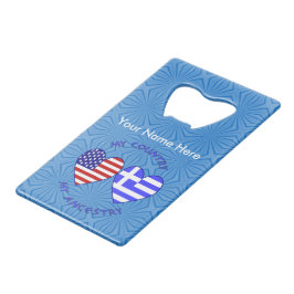 Griechische Herkunft USA Kreditkartenflaschenöffner