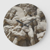 Griechische Hilfe Große Wanduhr (Vorderseite)