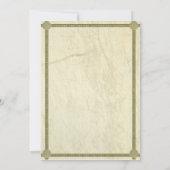 Griechische Hochzeits-Einladung Einladung (Rückseite)